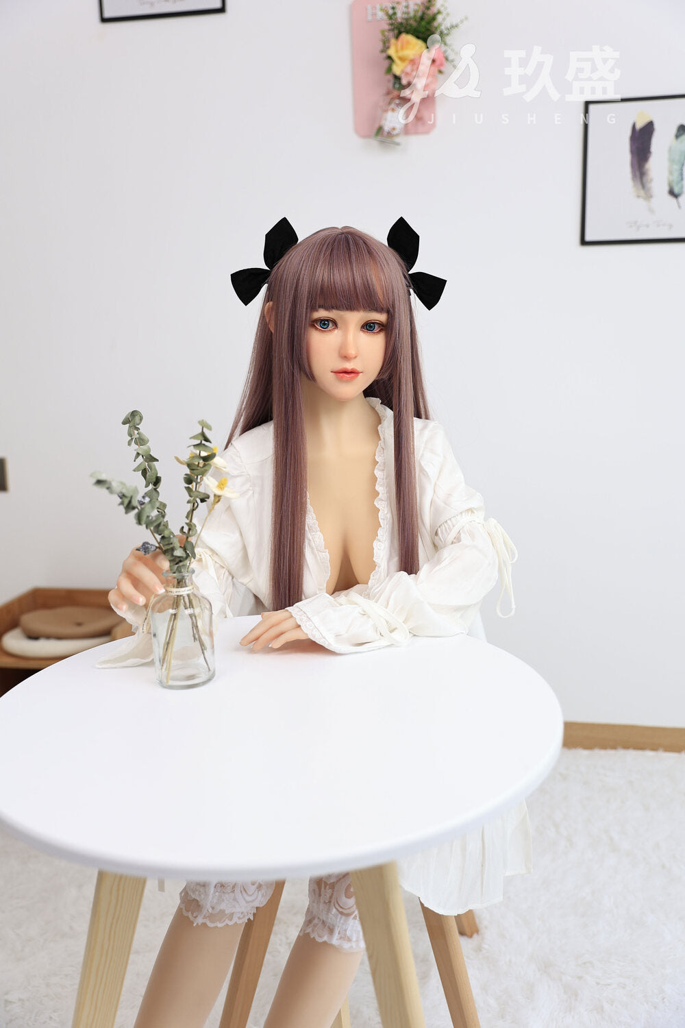 JIUSHENG DOLL 150cm/4ft11 D-cup Testa in silicone Bambola sessuale – Shirley