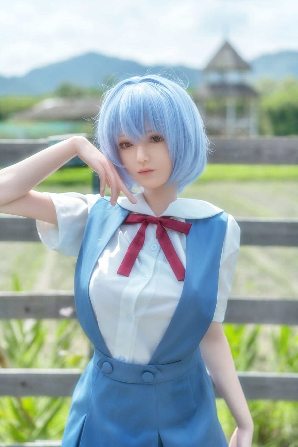 GAME LADY 156cm/5ft1 F-cup Silicone Sex Doll   Rei Ayanami