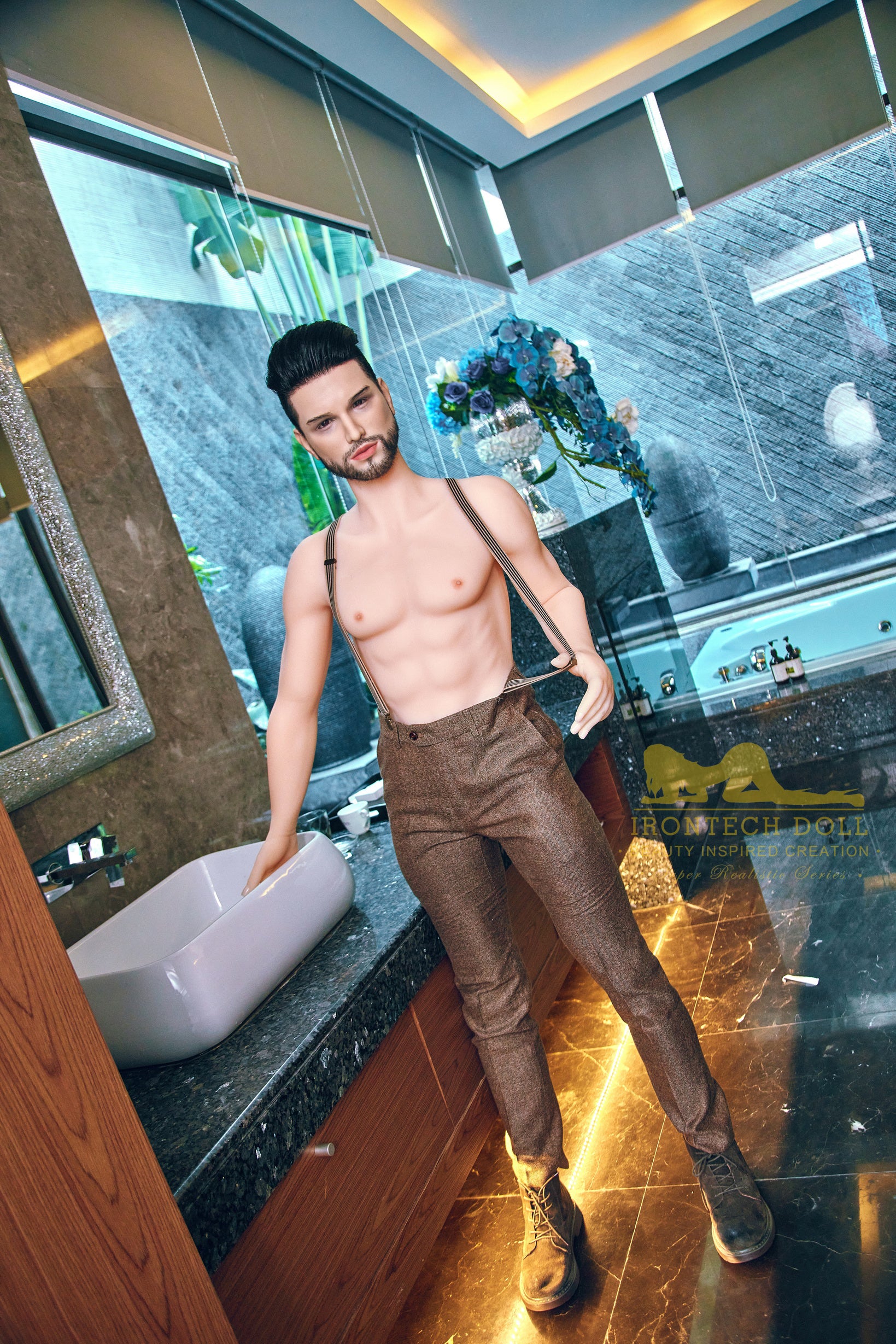 Irontech 162cm Male Doll TPE Body+ Silicone Head Kevin