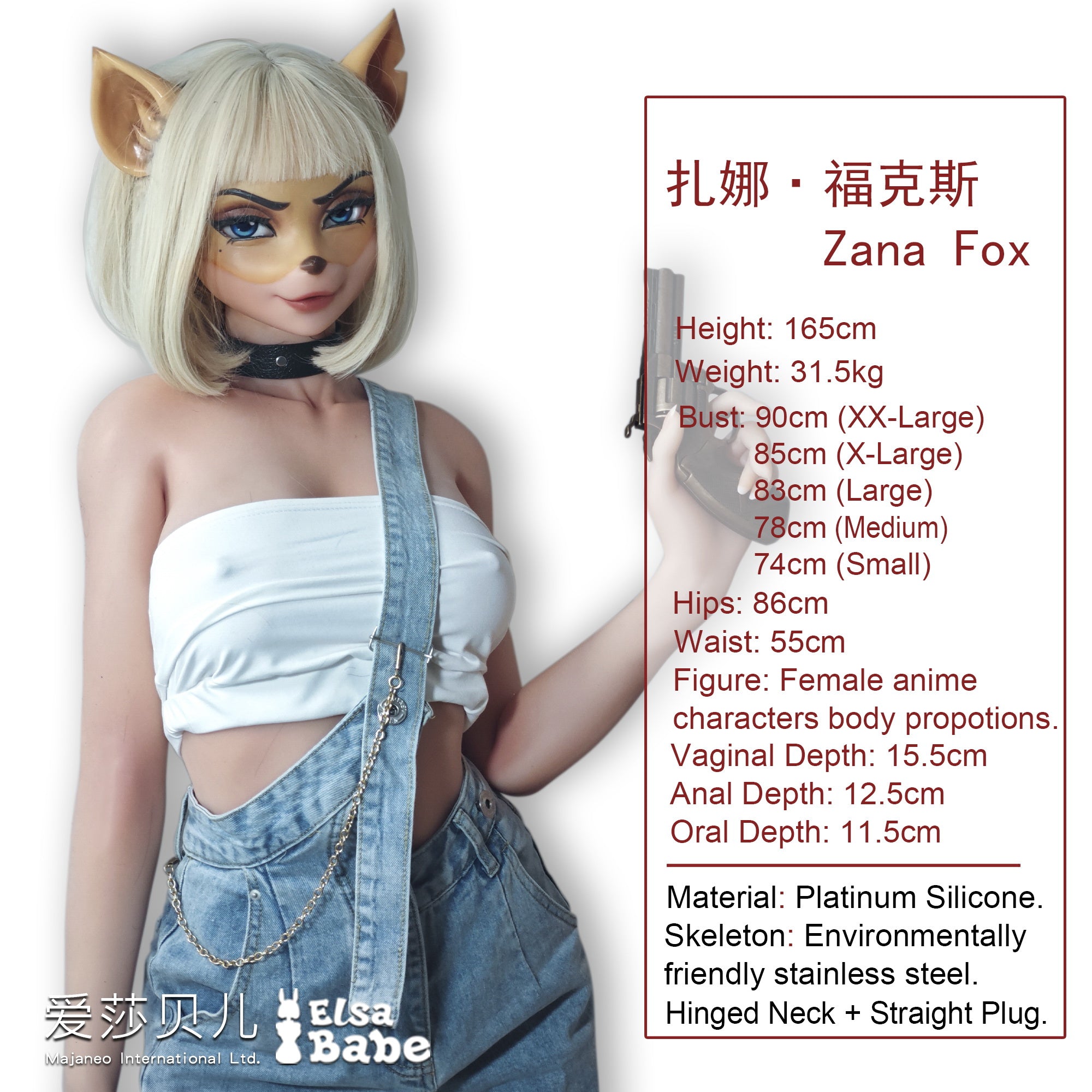 Elsa Babe Full Silicone Sex Dolls 165cm - Zana Fox - Dolls inlove